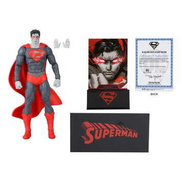 Коллекционная фигура Супермен DC Comics Superman BBTS Exclusive Limited 3000 Black & White Accent Edition