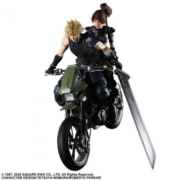 Комплект колекційних фігур Клауд, Джессі та мотоцикл Final Fantasy VII Remake Play Arts Kai Jessie, Cloud & Motorcycle Set