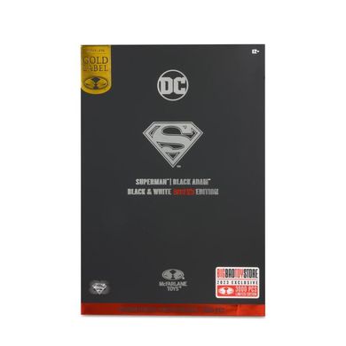 Колекційна фігура Супермен DC Comics Superman BBTS Exclusive 3000 Limited Black & White Accent Edition