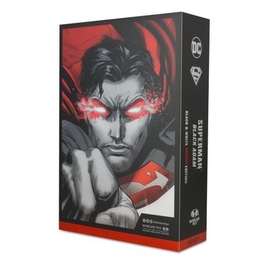 Колекційна фігура Супермен DC Comics Superman BBTS Exclusive 3000 Limited Black & White Accent Edition