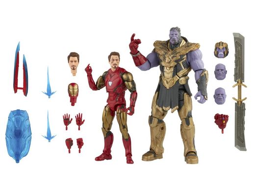 Коллекционный набор фигур Железный Человек Марк 85 и Танос Avengers: Endgame Marvel Legends The Infinity Saga Iron Man Mark 85 & Thanos Two-Pack (повреждена упаковка)