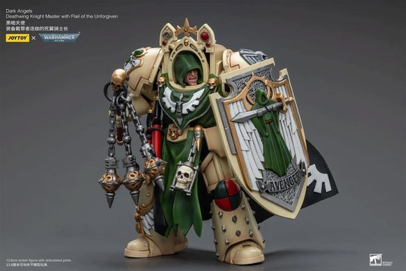 Коллекционная фигура Мастер Рыцарь Смертокрыл Темных Ангелов Warhammer 40k Dark Angels Deathwing Knight Master with Flail of the Unforgiven