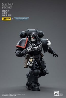 Колекційна фігура Піхотинець Гвардії Ворона Warhammer 40K Raven Guard Intercessors Brother Nax 1/18