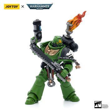 Коллекционная фигура Сержант Саламандров Warhammer 40k Salamanders Intercessors Segeant Tsek'gan 1/18
