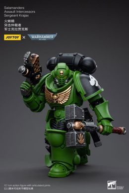 Колекційна фігура Сержант Саламандрів Warhammer 40K Salamanders Assault Intercessors Sergeant Krajax 1/18