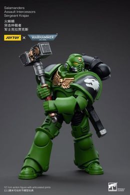 Колекційна фігура Сержант Саламандрів Warhammer 40K Salamanders Assault Intercessors Sergeant Krajax 1/18