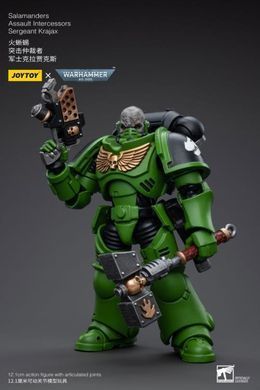 Колекційна фігура Сержант Саламандрів Warhammer 40K Salamanders Assault Intercessors Sergeant Krajax 1/18