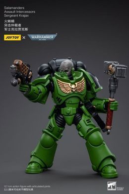 Колекційна фігура Сержант Саламандрів Warhammer 40K Salamanders Assault Intercessors Sergeant Krajax 1/18