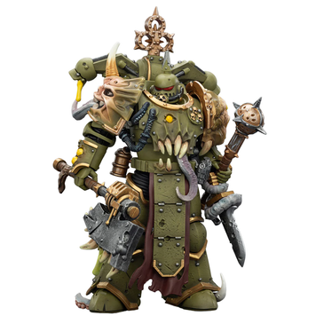 Коллекционная фигура Чумной Пехотинец Гвардии Смерти Warhammer 40,000 Death Guard Plague Marine Plague Marine with Bubotic axe and Plague Knife 1/18