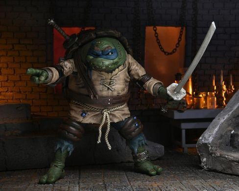 Колекційна фігура Леонардо Горбун NECA Universal Monsters x Teenage Mutant Ninja Turtles Ultimate Leonardo as The Hunchback