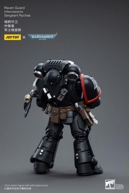 Коллекционная фигура Сержант Гвардии Ворона Warhammer 40K Raven Guard Intercessors Sergeant Rychas 1/18