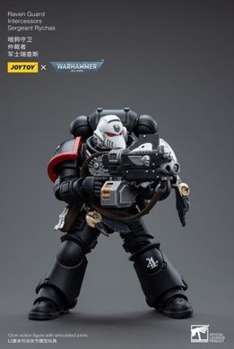 Коллекционная фигура Сержант Гвардии Ворона Warhammer 40K Raven Guard Intercessors Sergeant Rychas 1/18