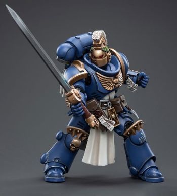 Колекційна фігура Чемпіон Ультрамаринів JoyToy 1/18 Warhammer 40K Ultramarines Primaris Company Champion Brother Parnaeus