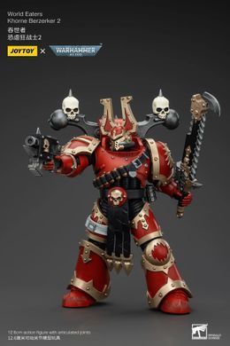 Колекційна фігура Берсерк Кхорну Пожирачів Світів Warhammer 40K World Eaters Khorne Berzerker (ver.2) 1/18