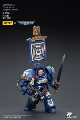 Колекційна фігура Сержант Ультрамаринів у броні Warhammer 40K Ultramarines Terminators Sergeant Bellan 1/18