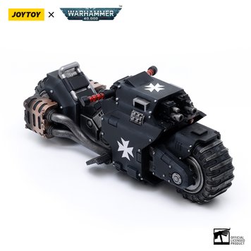 Коллекционная фигура боевой байк Темных Храмовников Warhammer 40k Black Templars Raider-Pattern Combat Bike 1/18