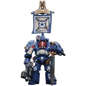 Коллекционная фигура Сержант Ультрамаринов в броне Терминатора Warhammer 40K Ultramarines Terminators Sergeant Bellan 1/18
