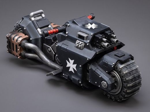 Колекційна фігура бойовий байк Темних Храмовників Warhammer 40k Black Templars Raider-Pattern Combat Bike 1/18