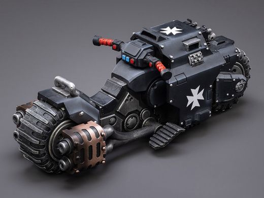 Колекційна фігура бойовий байк Темних Храмовників Warhammer 40k Black Templars Raider-Pattern Combat Bike 1/18