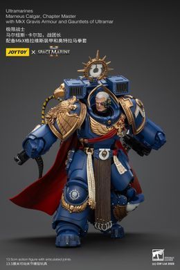 Колекційна фігура Магістр Ультрамаринів Марнеус Калгар Warhammer 40,000: Space Marine 2 Ultramarines Marneus Calgar Chapter Master with MKX Gravis Armour and Gauntlets of Ultramar 1/18