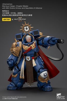 Колекційна фігура Магістр Ультрамаринів Марнеус Калгар Warhammer 40,000: Space Marine 2 Ultramarines Marneus Calgar Chapter Master with MKX Gravis Armour and Gauntlets of Ultramar 1/18