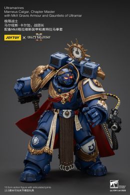 Колекційна фігура Магістр Ультрамаринів Марнеус Калгар Warhammer 40,000: Space Marine 2 Ultramarines Marneus Calgar Chapter Master with MKX Gravis Armour and Gauntlets of Ultramar 1/18