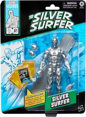 Коллекционная фигура Серебряный Серфер Silver Surfer #1 Marvel Legends Silver Surfer