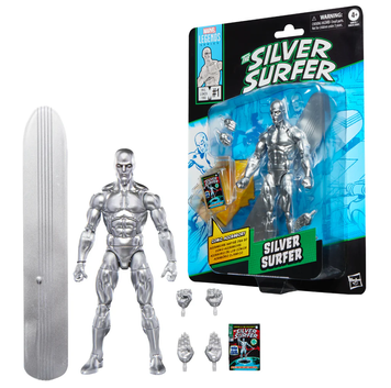 Коллекционная фигура Серебряный Серфер Silver Surfer #1 Marvel Legends Silver Surfer