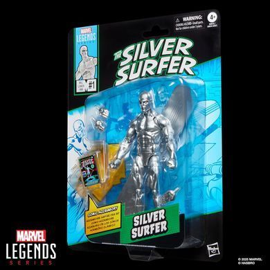 Коллекционная фигура Серебряный Серфер Silver Surfer #1 Marvel Legends Silver Surfer