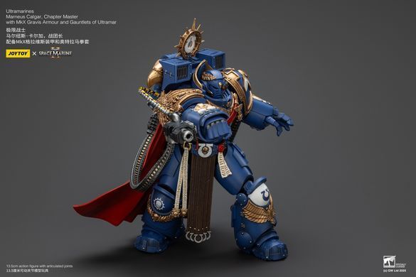 Колекційна фігура Магістр Ультрамаринів Марнеус Калгар Warhammer 40,000: Space Marine 2 Ultramarines Marneus Calgar Chapter Master with MKX Gravis Armour and Gauntlets of Ultramar 1/18