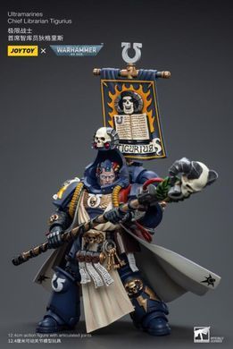 Коллекционная фигура Верховный Библиарий Ультрамаринов Warhammer 40K Ultramarines Chief Librarian Tigurius 1/18 JoyToy