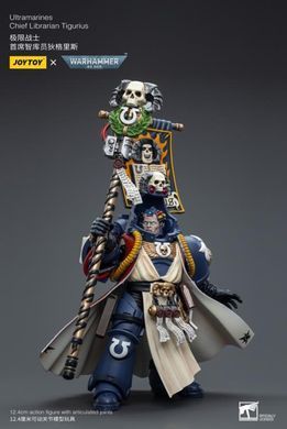Коллекционная фигура Верховный Библиарий Ультрамаринов Warhammer 40K Ultramarines Chief Librarian Tigurius 1/18 JoyToy