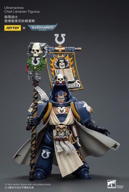 Коллекционная фигура Верховный Библиарий Ультрамаринов Warhammer 40K Ultramarines Chief Librarian Tigurius 1/18 JoyToy