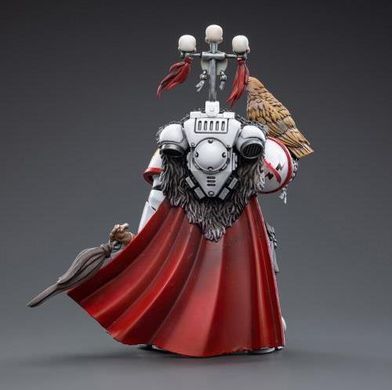 Колекційна фігура капітан Білих Шрамів Warhammer 40k White Scars Captain Kor'sarro Khan 1/18 JoyToy