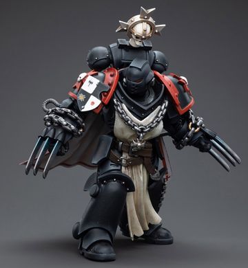 Коллекционная фигура Warhammer 40K Black Templars Primaris Sword Brethren Alberic 1/18 JoyToy