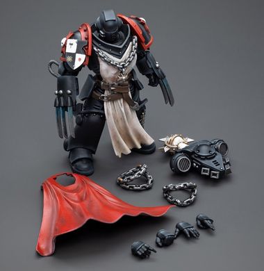 Коллекционная фигура Warhammer 40K Black Templars Primaris Sword Brethren Alberic 1/18 JoyToy