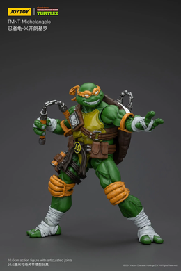 Коллекционная фигура Микеланджело Черепашки-ниндзя JoyToy 1/18 Teenage Mutant Ninja Turtles TMNT Michelangelo