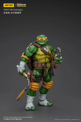 Колекційна фігура Мікеланджело Черепашки-ніндзя JoyToy 1/18 Teenage Mutant Ninja Turtles TMNT Michelangelo