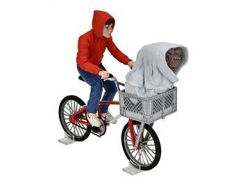 Коллекционный набор фигур Эллиот и Инопланетянин E.T. 40th Anniversary Elliot & E.T. on Bicycle