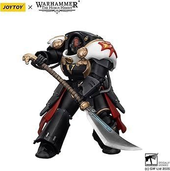Колекційна фігура Ебеновий Кешик Білих Шрамів Warhammer: The Horus Heresy White Scars Ebon Keshig Terminator (Ver. 1) with Power Glaive 1/18