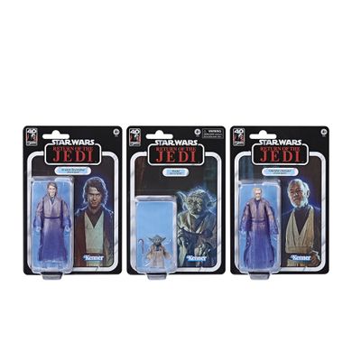 Комплект колекційних фігур Йода, Енакін та Обі-Ван Кеноби Star Wars: The Black Series Force Spirits Three-Pack