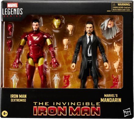 Комплект коллекционных фигур Железный Человек и Мандарин Marvel Legends Series Iron Man (Extremis) & Marvel&rsquo;s Mandarin (Amazon Exclusive)