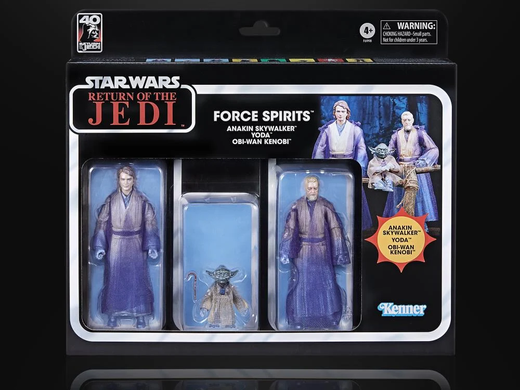 Комплект колекційних фігур Йода, Енакін та Обі-Ван Кеноби Star Wars: The Black Series Force Spirits Three-Pack