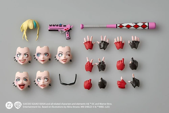 Колекційна фігура Гарлі Квінн Suicide Squad Isekai Amazing Yamaguchi Revoltech NR082 Harley Quinn