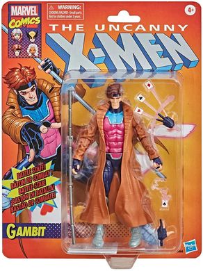 Колекційна фігура Гамбіт Marvel Legends Retro Gambit