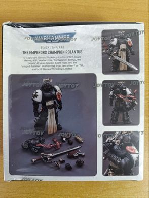 Колекційна фігура Warhammer 40K Black Templars The Emperor's Champion Rolantus 1/18 JoyToy (пошкоджено пакування)