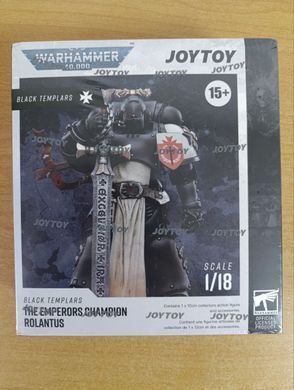 Колекційна фігура Warhammer 40K Black Templars The Emperor's Champion Rolantus 1/18 JoyToy (пошкоджено пакування)
