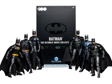 Комплект колекційних фігур Бетманів до 100-річчя Warner Brothers 100th Anniversary DC Multiverse Batman Ultimate Movie Collection Action Figure Six-Pack