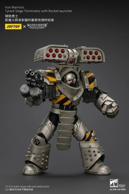 Колекційна фігура Облоговий Термінатор-тиран Залізних Воїнів Warhammer: The Horus Heresy Iron Warriors Tyrant Siege Terminator with Rocket Launcher 1/18
