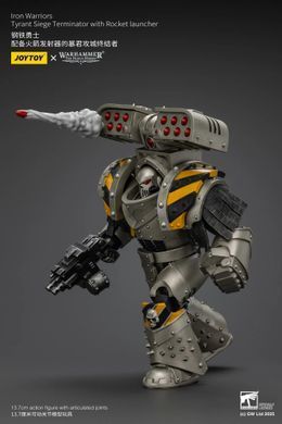Колекційна фігура Облоговий Термінатор-тиран Залізних Воїнів Warhammer: The Horus Heresy Iron Warriors Tyrant Siege Terminator with Rocket Launcher 1/18
